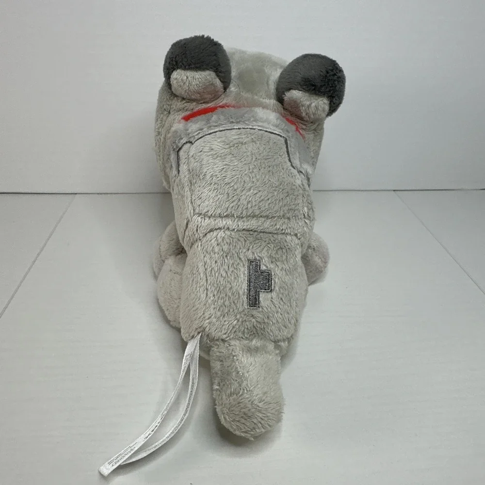 Minecraft Wolf Plush Jinx Official Gray Stuffed Animal Toy 2017 Mojang AB